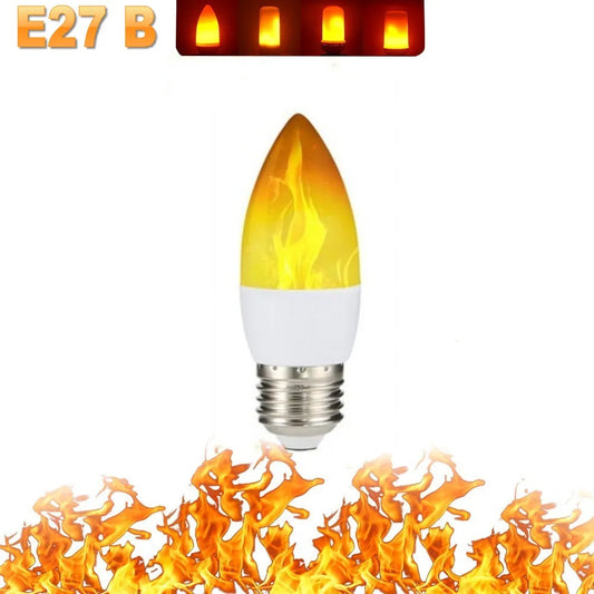 B22 E27 LED Flame Light Bulbs