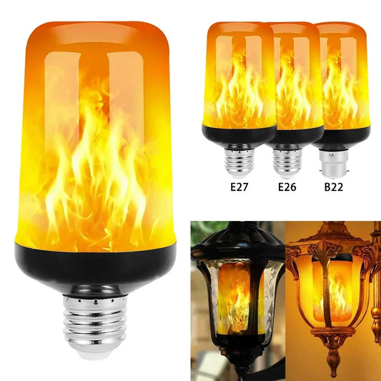 B22 E27 LED Flame Light Bulbs