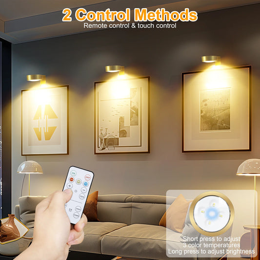 3Pcs Battery Operated Picture Light