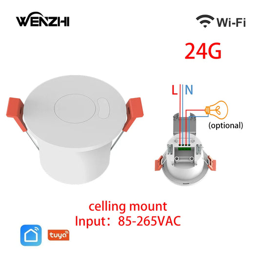 ZigBee/WiFi Radar Motion Sensor Light Switch