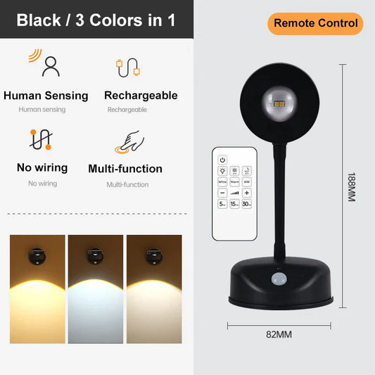 USB Rechargeable Human Sensing Wall Light