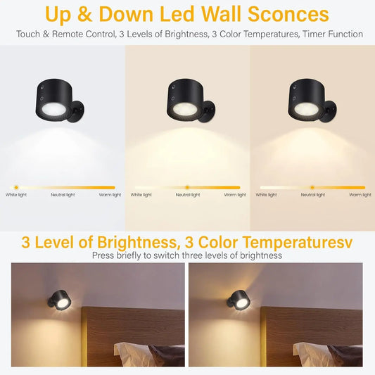 LED Wall Lamp with Touch Control