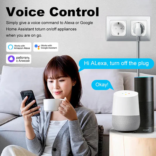Tuya Smart WiFi+Bluetooth 20A EU Plug