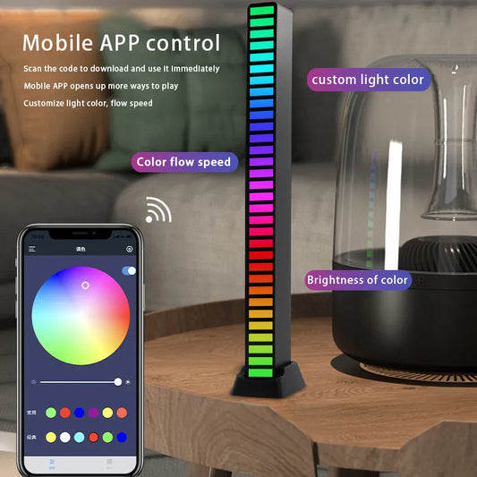 RGB LED Strip Lights Sound Control Lamp