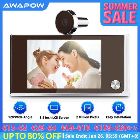 Awapow 3.5-Inch Digital Doorbell Viewer