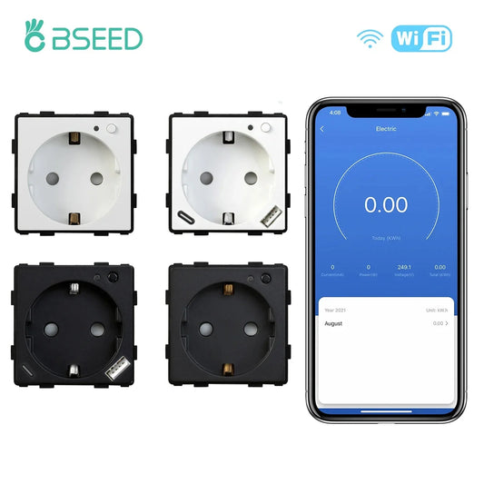 BSEED EU Standard WiFi Smart Socket