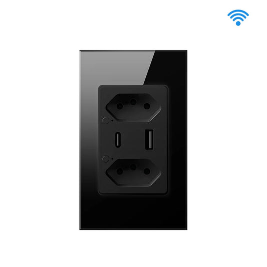AVATTO Tuya WiFi/ZigBee Smart Brazilian Wall Socket