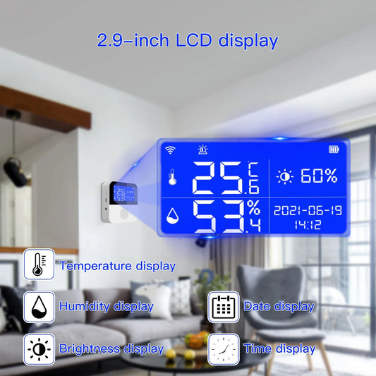 Haozee Tuya Smart WiFi Temperature and Humidity Sensor