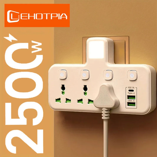 EU UK AU US Plug AC Power Strip