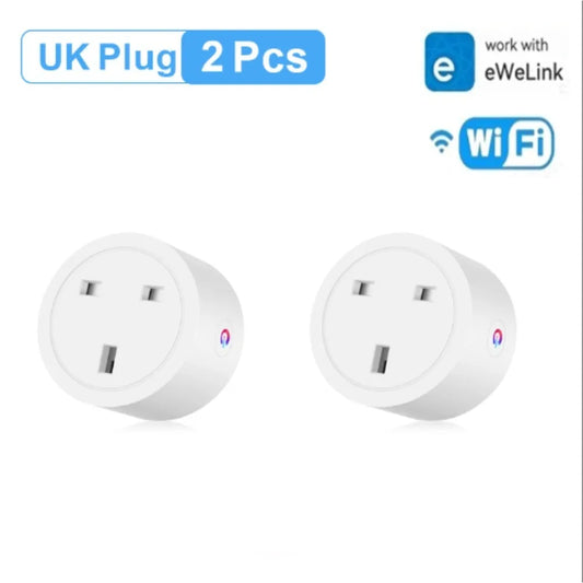 EU Smart WiFi Plug 16A Power Monitor – Tuya Smart Life App Control
