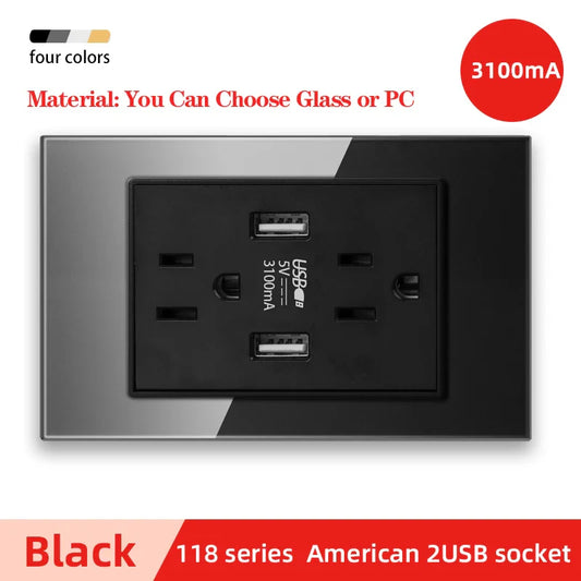 Herepow 118 Series Thailand Smart Wall Socket
