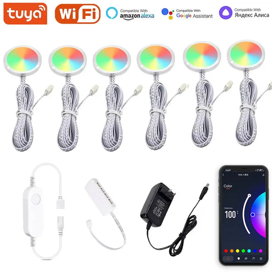 DC12V Tuya WiFi RGB LED Under Cabinet Light