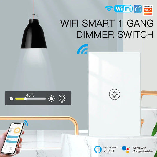 MOES Tuya WiFi Multi-gang Smart Light Dimmer Switch