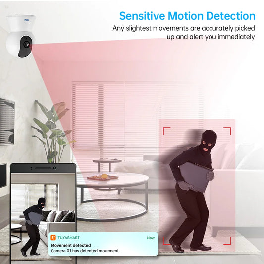 KERUI 5MP 4K Tuya Smart Mini WiFi IP Camera