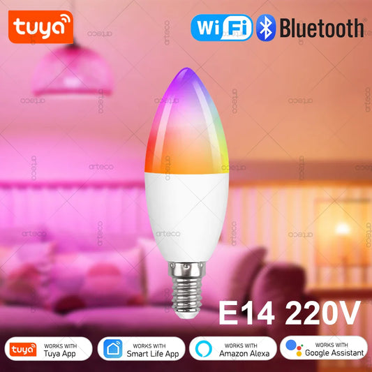 Tuya E14 Smart Candle Lamp