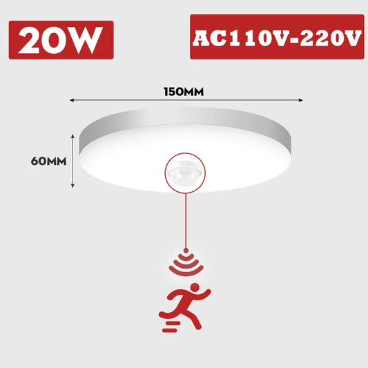 PIR Motion Sensor LED Ceiling Lamp