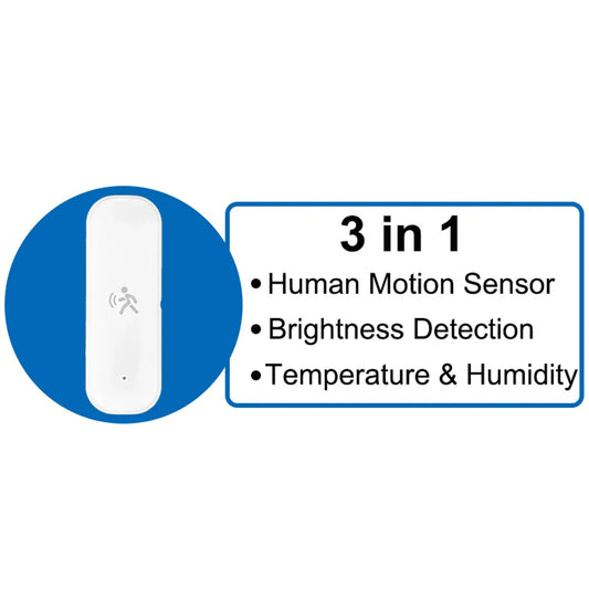 Smart ZigBee PIR Motion Sensor with Temperature & Humidity Sensor