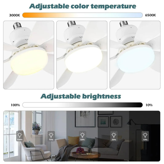 LED 40W Ceiling Fan Light E27