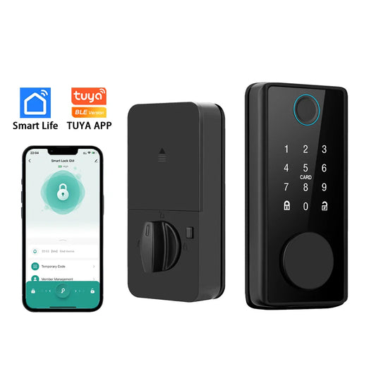SmarDeer Tuya Bluetooth Fingerprint Electronic Door Lock
