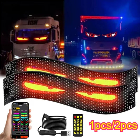 Demon Eyes Car LED Logo Matrix Panel