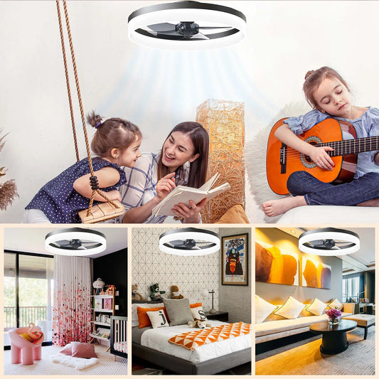 LED Ceiling Fan Light with Remote Control