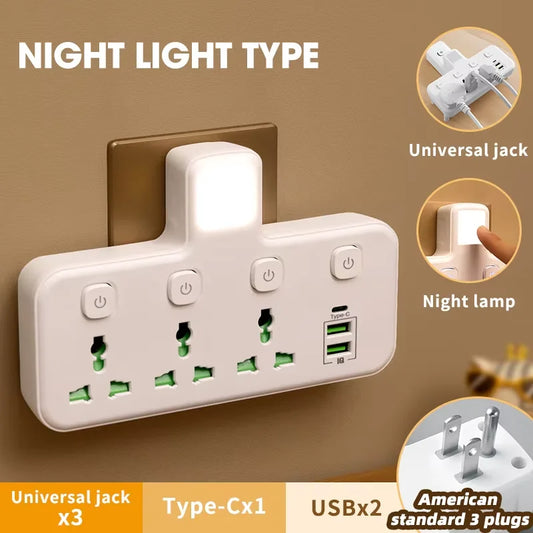 EU UK AU US Plug AC Power Strip