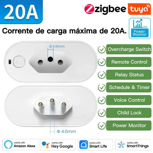 TNCE Tuya Brazil Plug 16/20A Adapter
