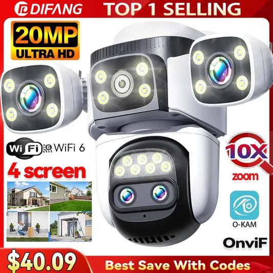 10K 20MP Home Security WiFi Camera