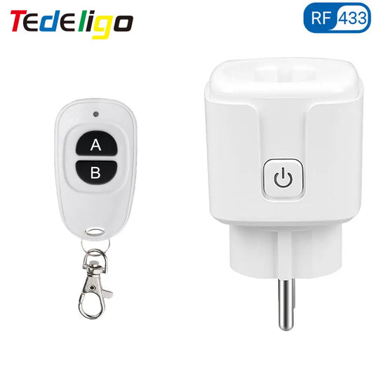 RF 220V 16A Wireless Remote Control Electrical Socket