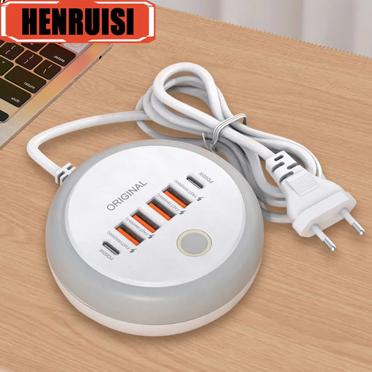 50W Power Strip Multi-Port USB C Socket