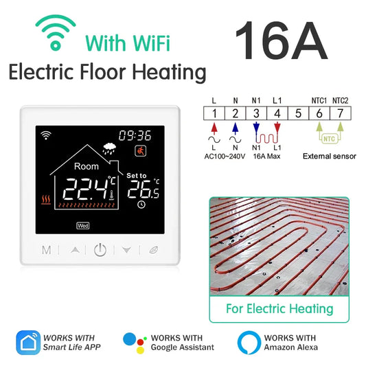 Floor Heating Thermostat Tuya WiFi