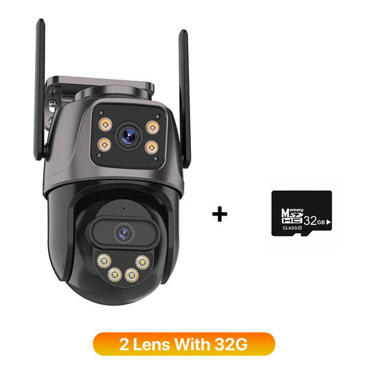Three-Screen WiFi IP Camera Outdoor