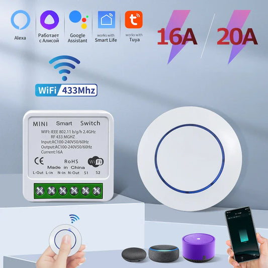 20A Tuya WiFi Smart Switch