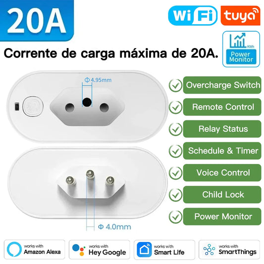 TNCE Tuya Brazil Plug 16/20A Adapter