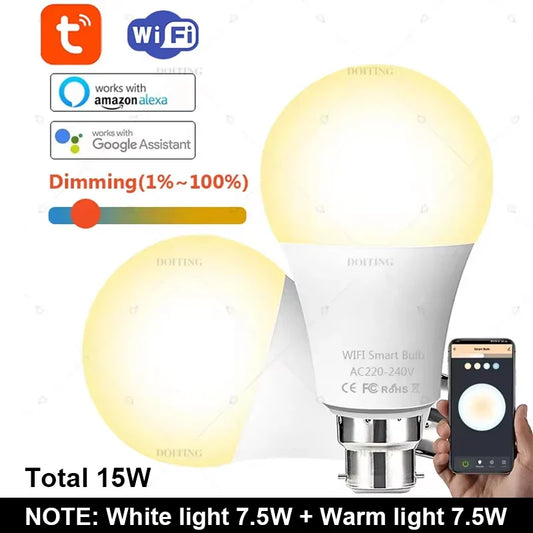 Tuya WiFi B22 Smart Life Dimmable Bulb