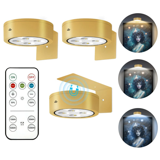3Pcs Battery Operated Picture Light