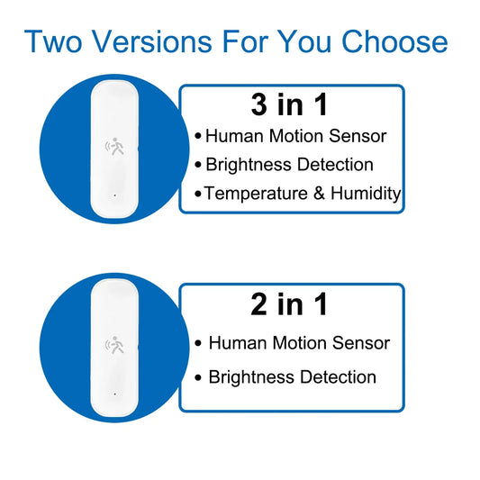 Smart ZigBee PIR Motion Sensor with Temperature & Humidity Sensor