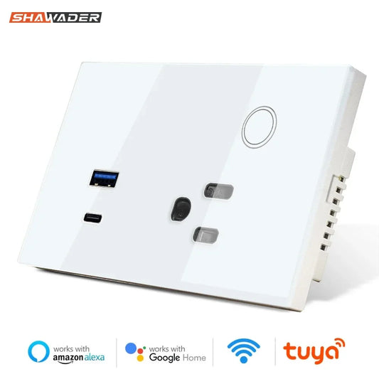 Shawader US Plug 15A USB Type-C 30W WiFi Tuya Smart Power Socket