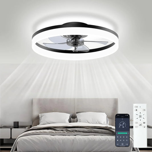LED Ceiling Fan Light with Remote Control
