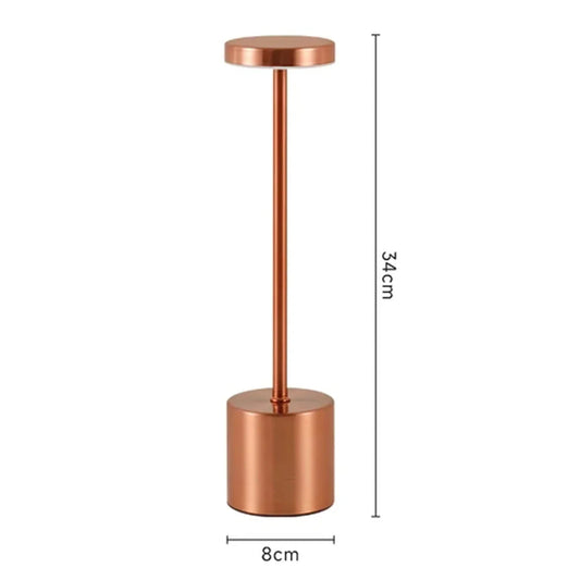 Simple LED Rechargeable Touch Metal Table Lamp