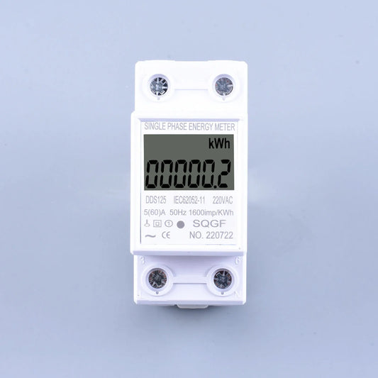 LCD Digital Display Power Consumption Meter