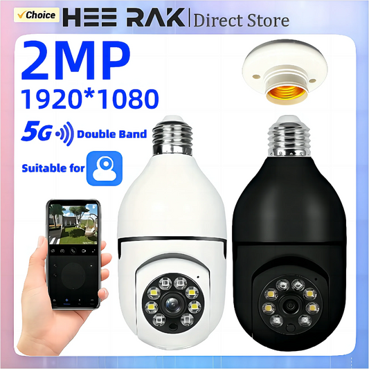 5G Double Band 2MP E27 Bulb Camera