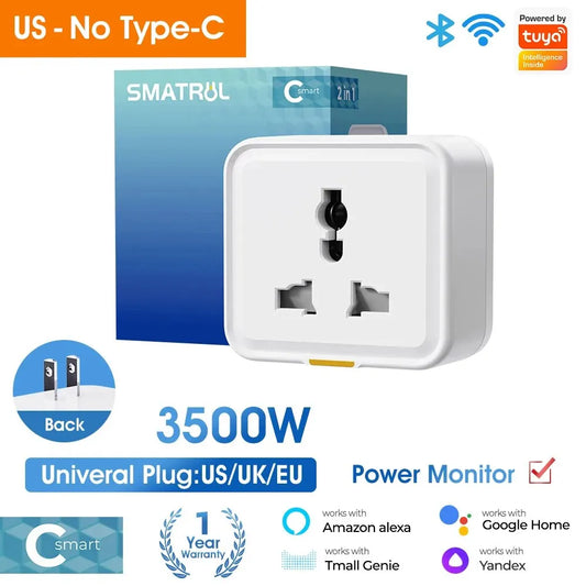 Tuya Smart Home Wireless WiFi Plug Socket
