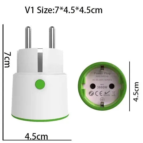 Haozee Smart Zigbee Plug Socket 3680W 16A