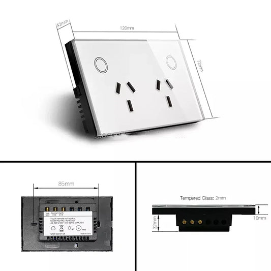 WiFi Tuya Smart Wall Socket SAA AU Plug Outlet