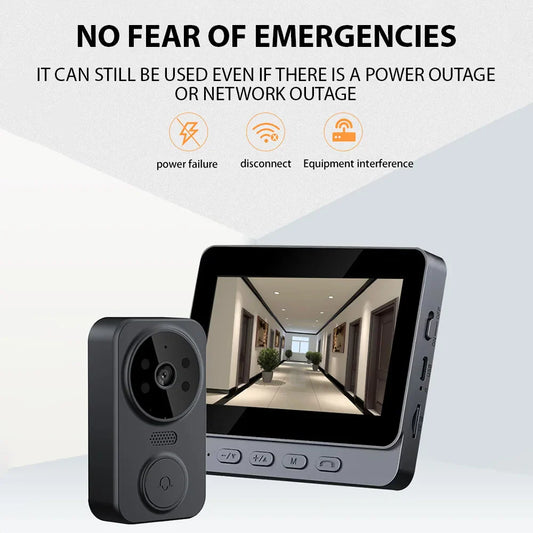 4.3" IPS Wireless Visual Intercom Doorbell