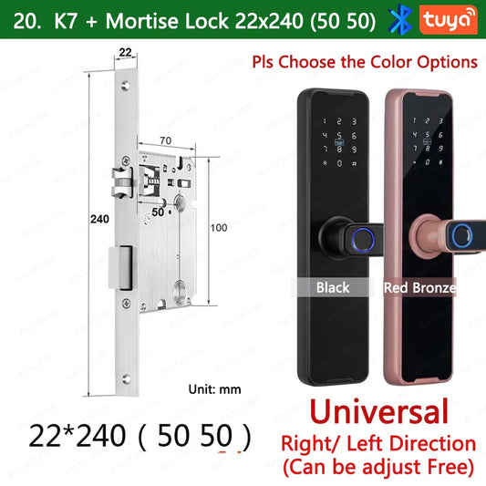 RAYKUBE K7 Pro+ Biometric Fingerprint Smart Lock