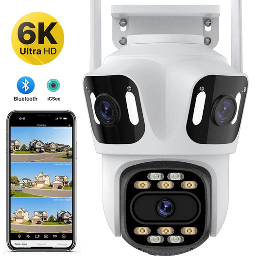 Three-Lens PTZ IP Camera Outdoor