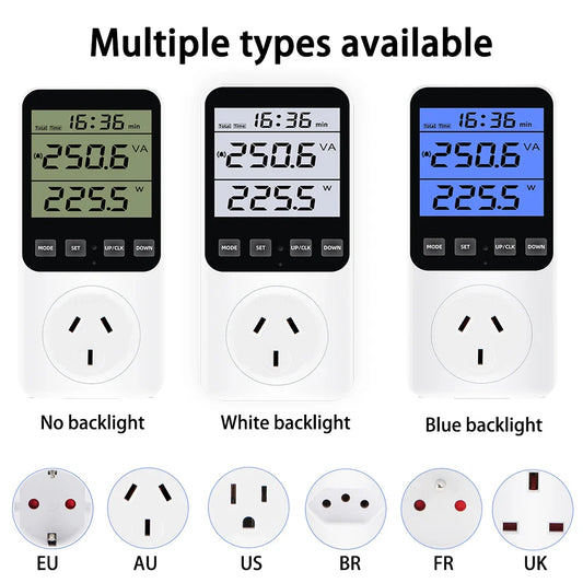 Digital Wattmeter Electric Consumption Meter