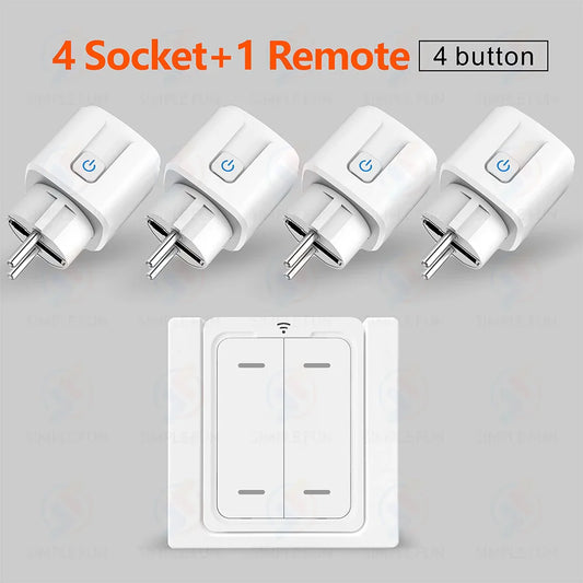 EU FR 220V Wireless Remote Control Socket 16A